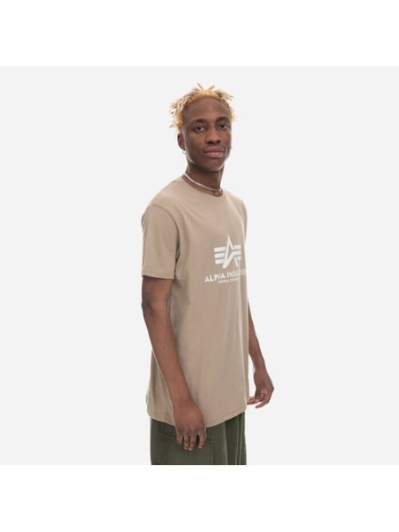 Alpha Industries Férfi bézs póló Alpha Industries Basic T Vintage Sand