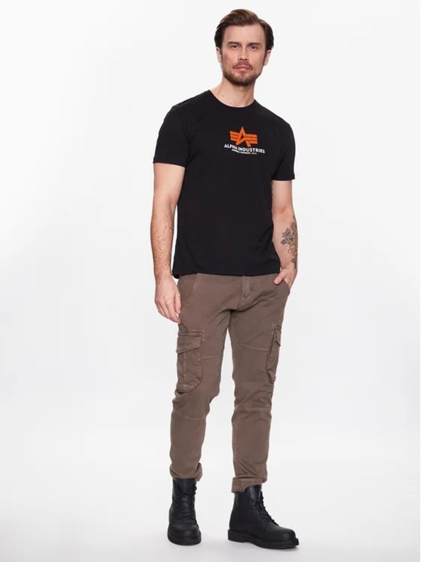 Alpha Industries Férfi fekete póló Alpha Industries Basic T Rubber Black