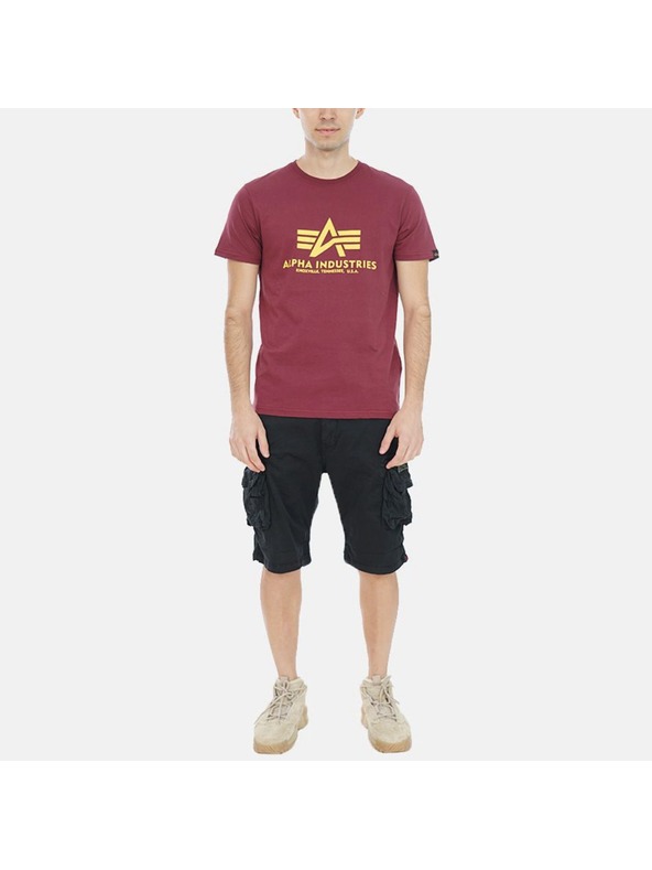 Alpha Industries Férfi piros alapvető póló Alpha Industries
