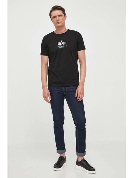 Alpha Industries Férfi fekete alapvető póló Alpha Industries Black