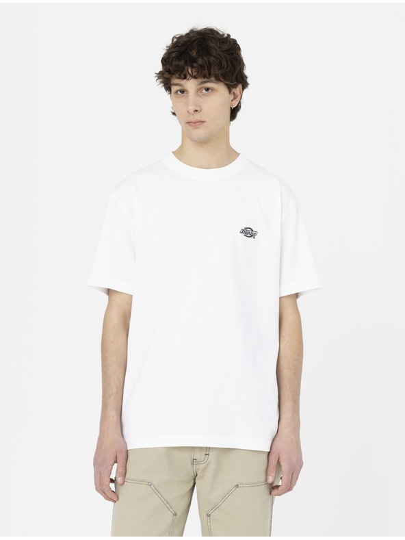 Dickies Fehér férfi póló Dickies Summerdale Tee SS White