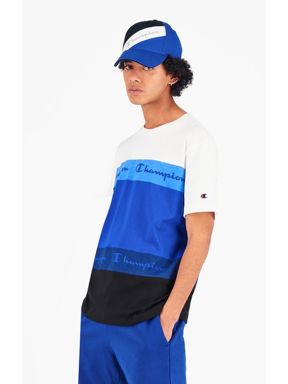 Champion Férfi többszínű póló Champion Ombré Blue