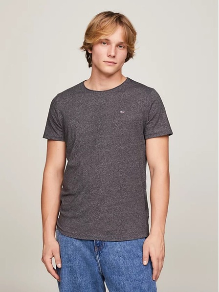 Tommy Jeans Sötétszürke Tommy Jeans Classic Slim Fit póló BDS Black