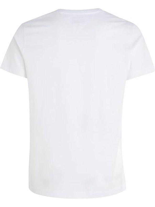 Tommy Jeans Fehér Tommy Jeans V-Nyakú póló 100 Classic White