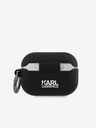 Karl Lagerfeld Rue St Guillaume szilikon tok AirPods Pro-hoz fekete Karl Lagerfeld