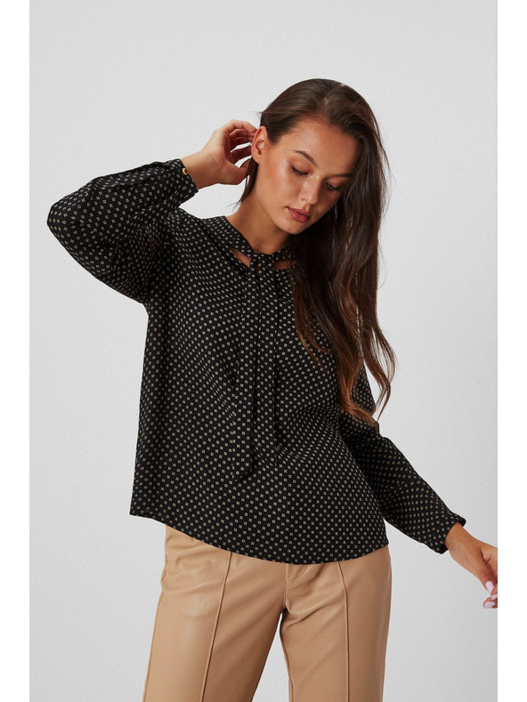 Moodo Moodo nyakkendős női blúz