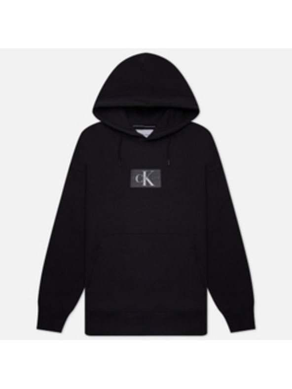 Calvin Klein Fekete Calvin Klein kapucnis gallér pulóver