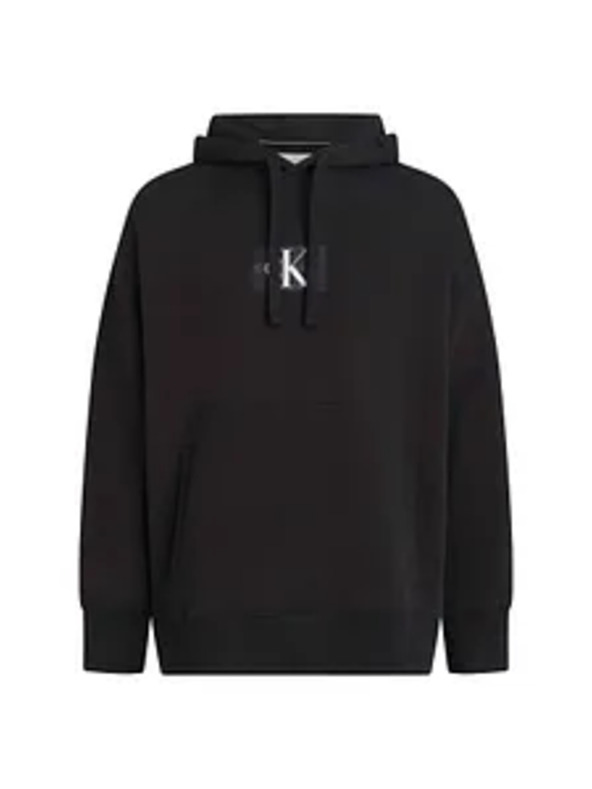 Calvin Klein Fekete Calvin Klein kapucnis gallér pulóver