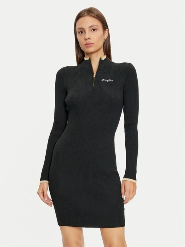 Tommy Jeans Fekete kötött ruha Tommy Jeans
