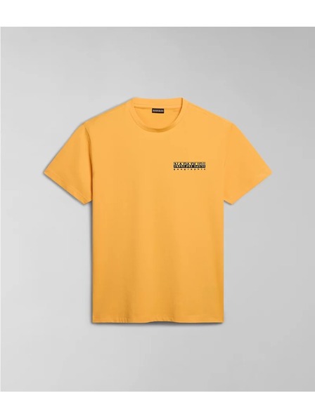 Napapijri Sárga nyomott mintás női póló Napapijri S-Kotcho Y1J Yellow Kumquat