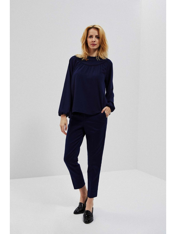 Moodo Egyszínű ing stílusú blúz