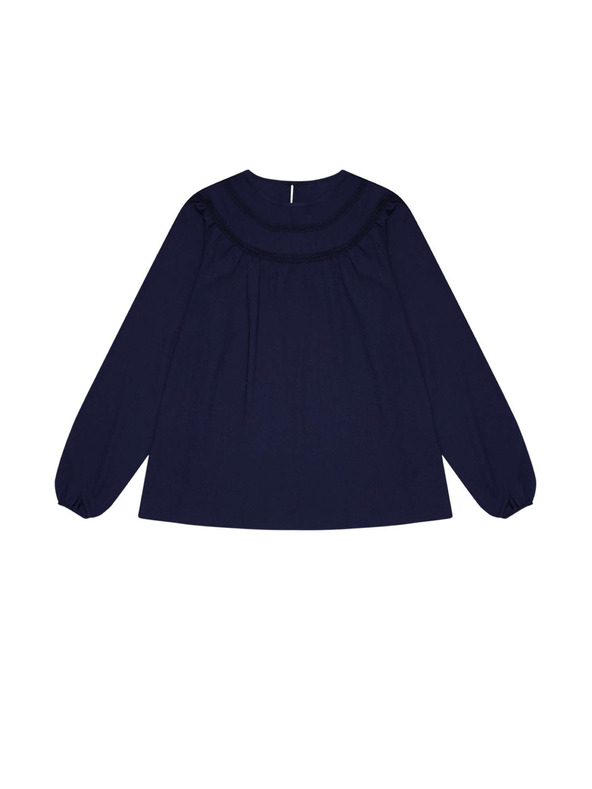 Moodo Egyszínű ing stílusú blúz