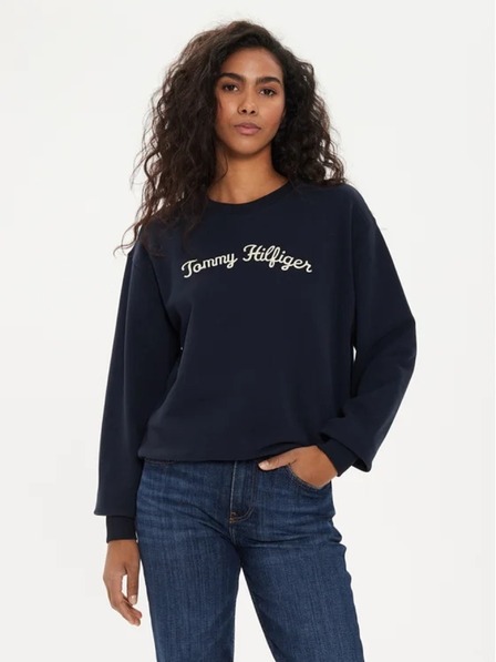 Tommy Hilfiger Tommy Hilfiger vintage sötétkék női pulóver