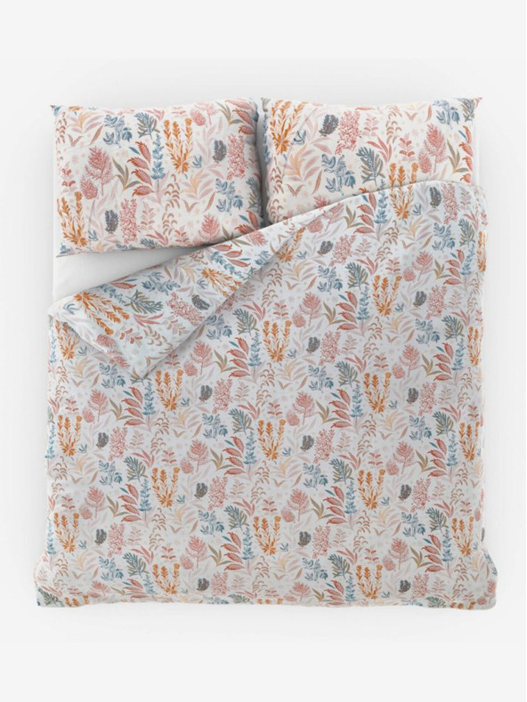 Kvalitex Luxury Collection szatén francia ágynemű 1+2, 200x200, 70x90cm Coral garden Kvalitex
