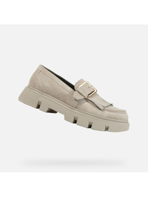 Geox Krémszínű Geox Vilde női mokaszín