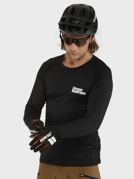 Horsefeathers Hart LS Thermal póló - fekete méret S HORSEFEATHERS
