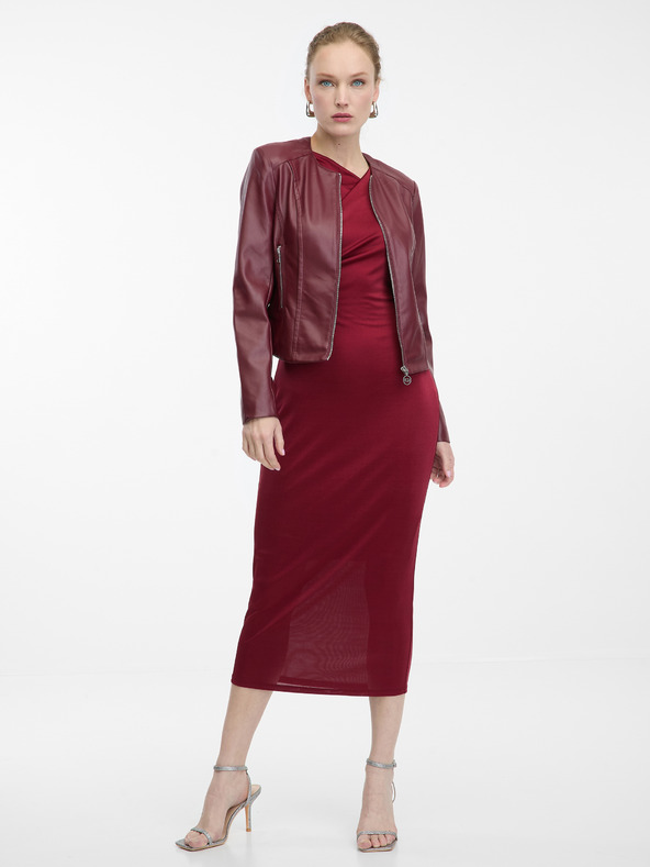 Orsay Bordó ORSAY műbőr dzseki