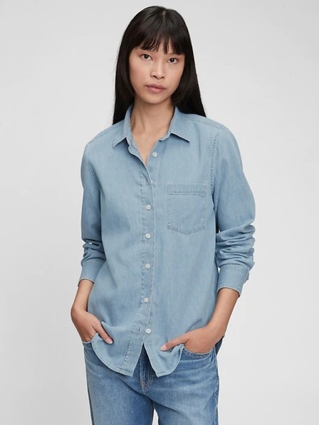 GAP Kék perfect shirt női ing