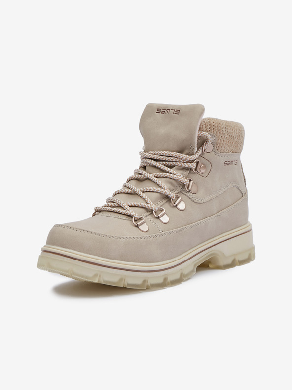 Sam 73 Bézs színű női téli bokacsizma SAM 73 Nasawota