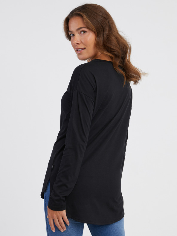 Sam 73 Fekete női hosszú ujjú póló SAM 73 Sherri