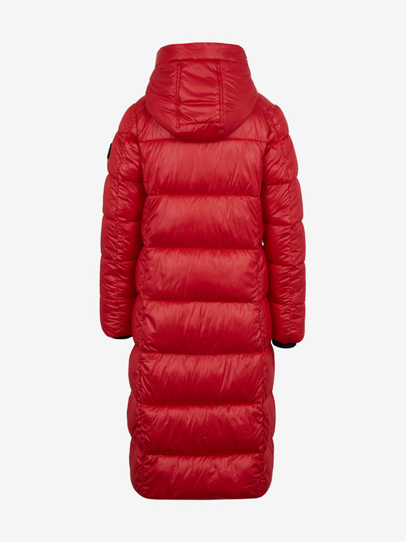 Sam 73 Piros női steppelt kabát kapucnival SAM 73 Anna