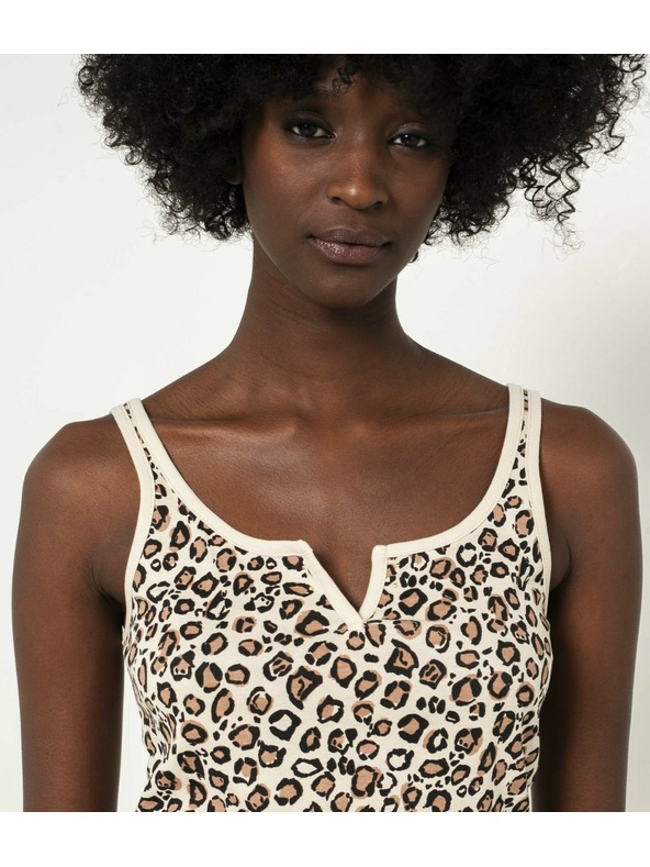 CAMAIEU Leopárd mintás trikó