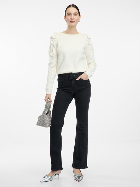Orsay ORSAY fekete női bootcut farmer