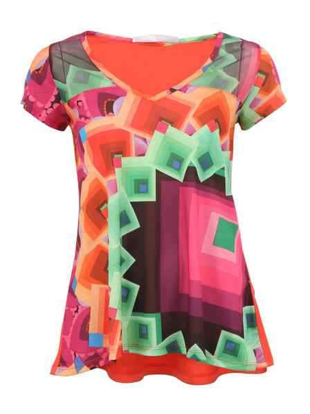 Desigual Desigual Yury laza póló piros hátrésszel