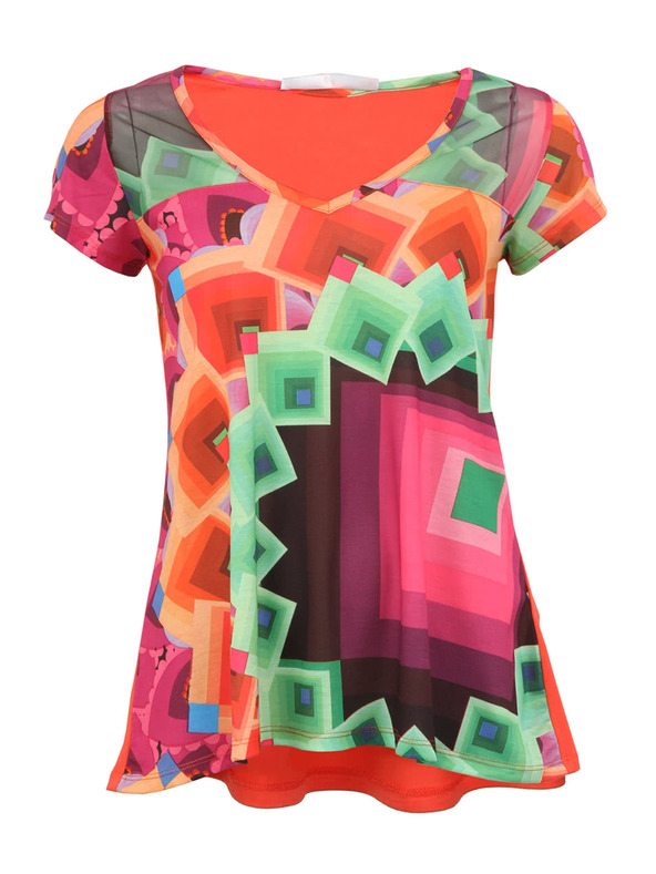 Desigual Desigual Yury laza póló piros hátrésszel