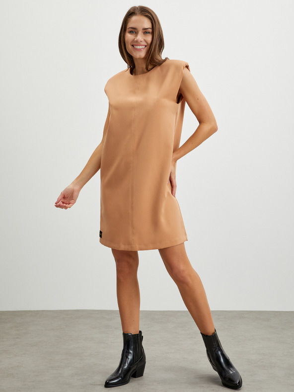 SIMPO Bézs női Simpo széles ruha