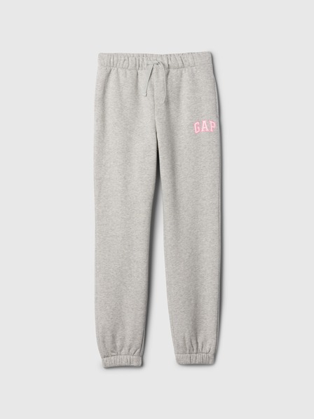 GAP Gyerek fleece sportnadrág logóval army GAP