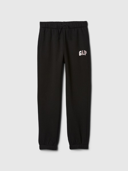 GAP Gyerek fleece sportnadrág logóval army GAP