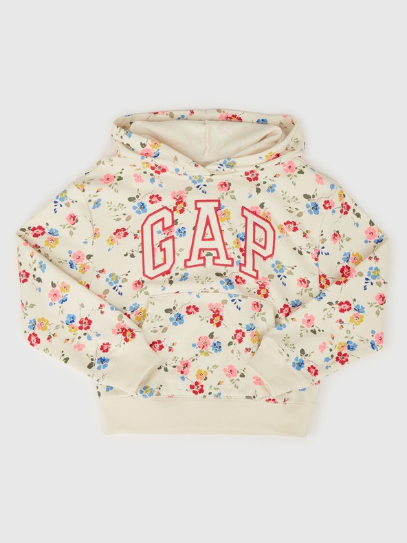 GAP Gyerek pulóver logóval és fleece béléssel GAP