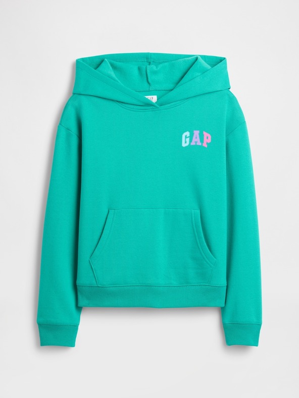 GAP Gyerek pulóver logóval és fleece béléssel GAP