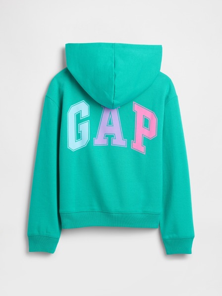 GAP Gyerek pulóver logóval és fleece béléssel GAP