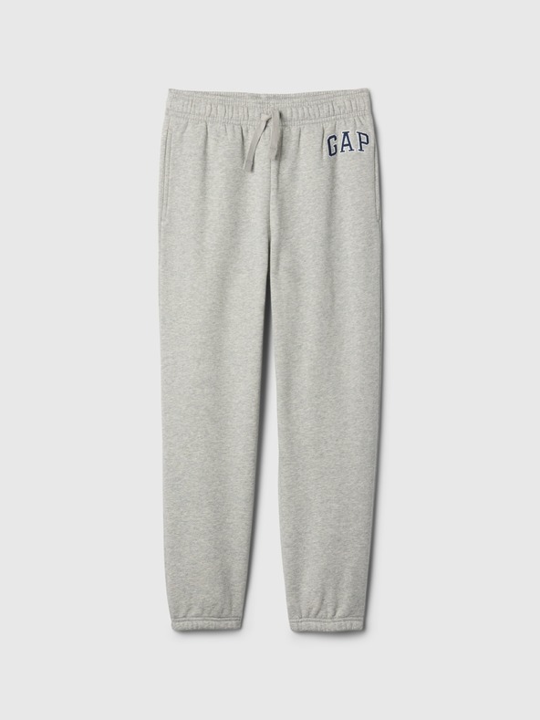 GAP Gyerek fleece sportnadrág logóval army GAP