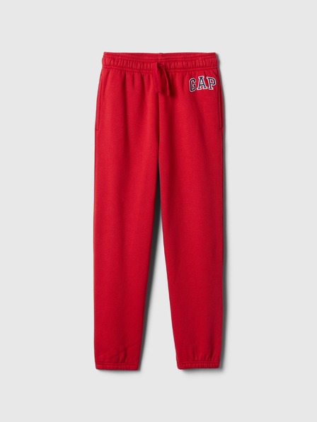 GAP Gyerek fleece sportnadrág logóval army GAP