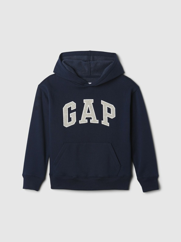 GAP Gyerek pulóver logóval és fleece béléssel GAP