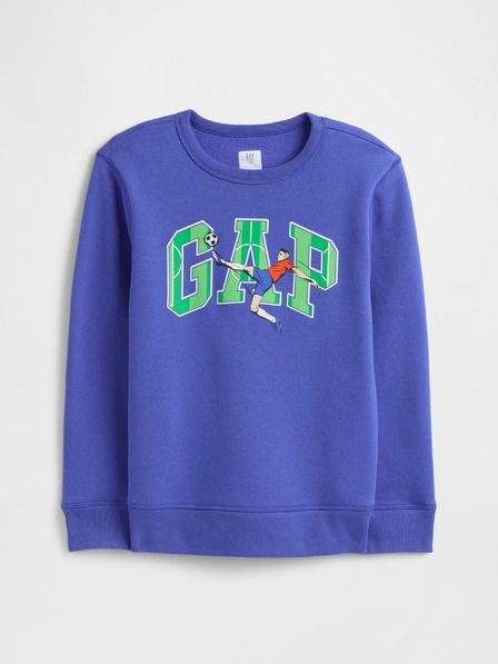 GAP Gyerek pulóver logóval és fleece béléssel GAP