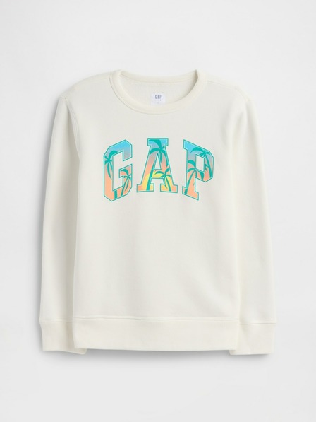 GAP Gyerek pulóver logóval és fleece béléssel GAP