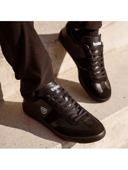 BOTAS *** Fekete Botas Iconic férfi bőr tornacipő / bakancs