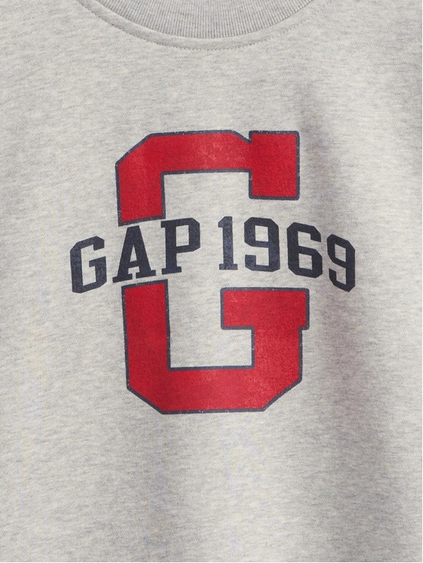 GAP Oversize crop pulóver VintageSoft Americana GAP