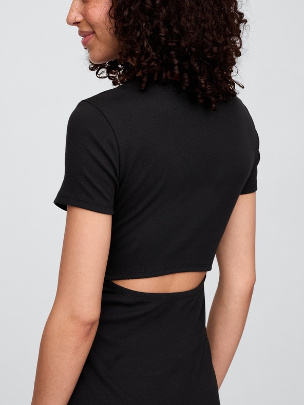 GAP Kötött midi ruha kivágásokkal GAP