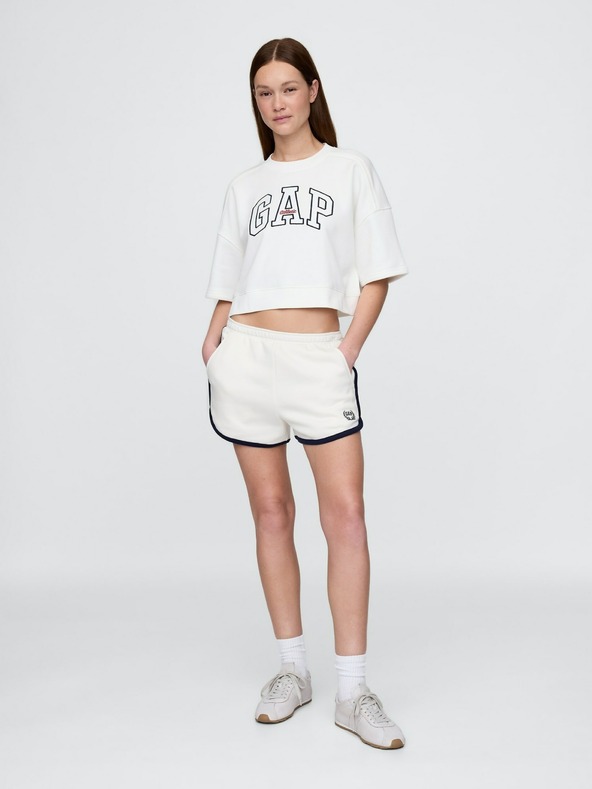 GAP Oversize crop pulóver VintageSoft Americana GAP
