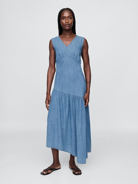 GAP Aszimmetrikus farmer midi ruha GAP