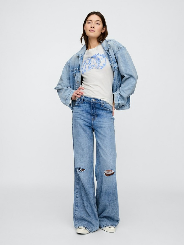 GAP GAP logó v-ss camo arch póló