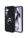 Karl Lagerfeld Karl Lagerfeld Liquid Silicone K&CH Heads MagSafe Hátlap Samsung Galaxy S25 telefonhoz Black