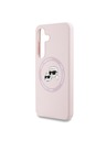 Karl Lagerfeld Karl Lagerfeld Liquid Silicone K&CH Heads MagSafe Hátlap Samsung Galaxy S25 telefonhoz Pink