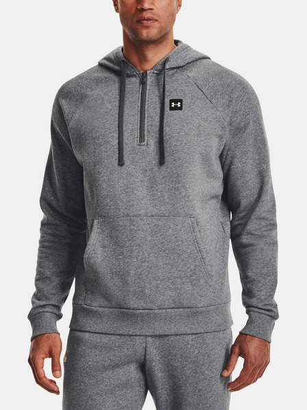 Under Armour Under Armour UA Rival Fleece 1/2 cipzáras kapucnis pulóver-GRY
