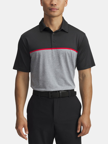 Under Armour Under Armour UA Plyoff 3.0 csíkos gallér póló LB-BLK